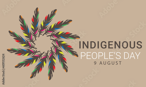 Indigenous Peoples Day. background, banner, card, poster, template. Vector illustration.