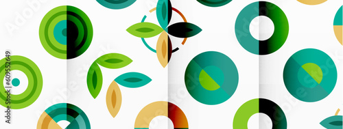 Vibrant and eye-catching vector background featuring a grid of colorful circles arranged in a patterned composition, perfect for modern and trendy designs