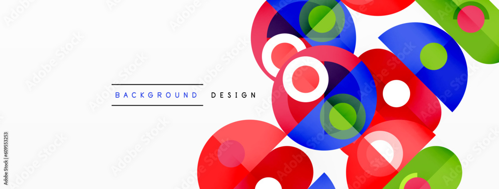 Abstract technology landing page background with circles and round elements. Creative concept for business, technology, science or print design Abstract technology landing page background with circles and round elements. Creative concept for business, technology, science or print design