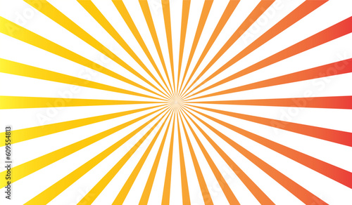 Sunburst Pattern Background. Rays. Radial. Summer Banner. Vector Illustration