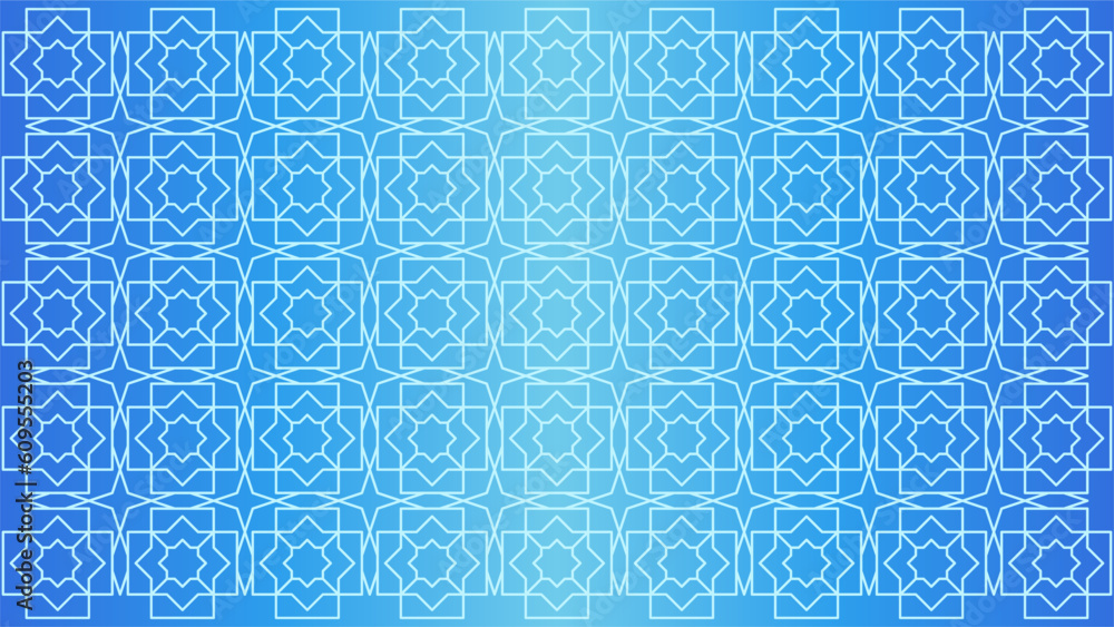 Islamic pattern vector illustration for islam celebration. Islamic pattern for ramadan, eid, mubarak, eid al fitr and eid al adha. Shiny arabesque pattern for muslim culture and islam religion