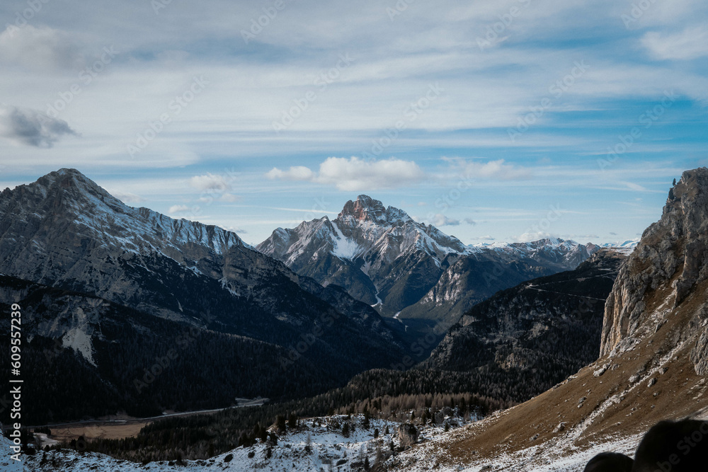 Snow covered mountain in Italy