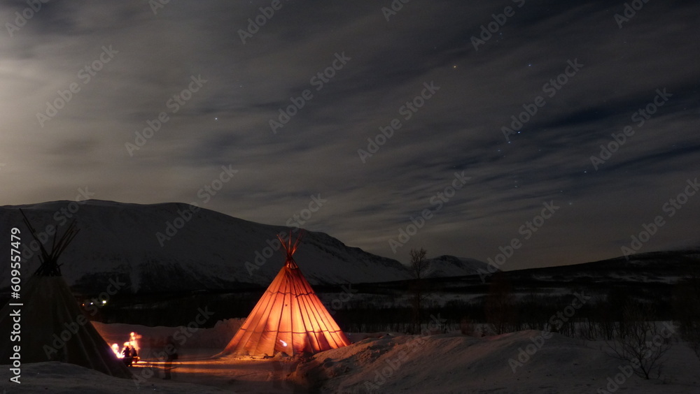 Camp at the stary night