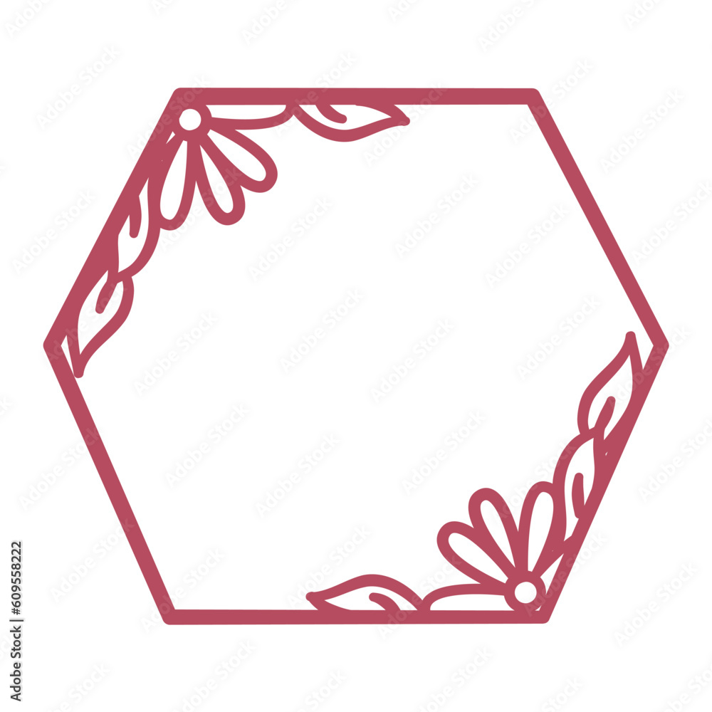 Obraz premium Floral Frame Element