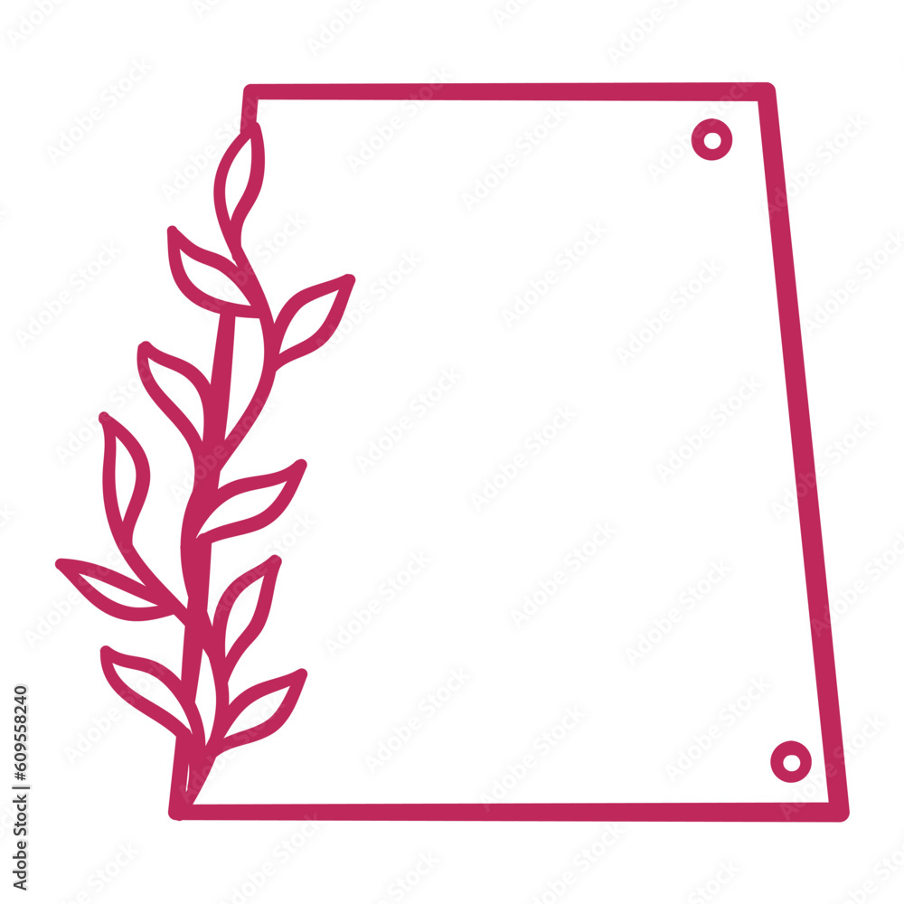 Obraz premium Floral Frame Element