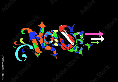 graffiti tag word of NOISE