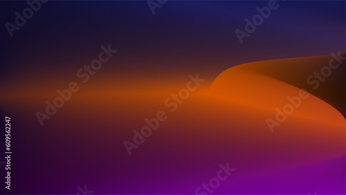 Twilight and sunset mountain over the sea abstract gradient background