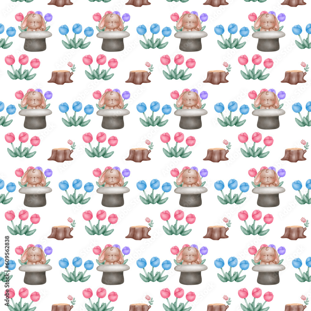 easter bunny seamless pattern easter bunny seamless pattern