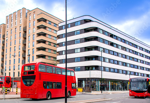 Double decker City bus of London © Dipak