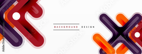 Cross line background minimal geometric template. Design for wallpaper, banner, background, landing page, wall art, invitation, prints, posters