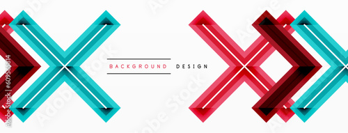 Cross line background minimal geometric template. Design for wallpaper, banner, background, landing page, wall art, invitation, prints, posters