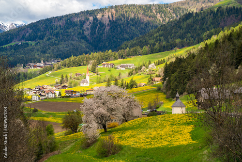 Perca Village view at South Tyrol in Italy photo