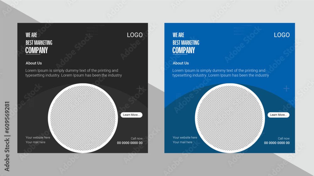 Business social media post template Business social media post template