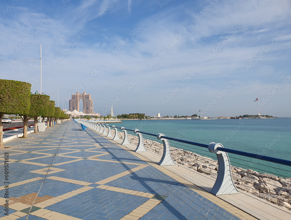 Rixos Marina Abu Dhabi in distant view
