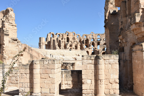 Entryway into El Jem Roman Amphitheater, Tunisia