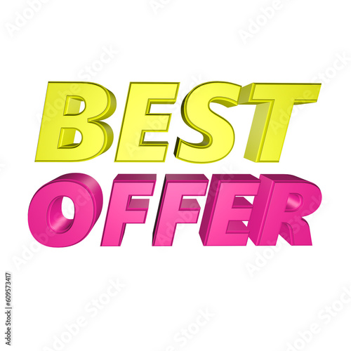 Best Offer 3d rendering png for advertising