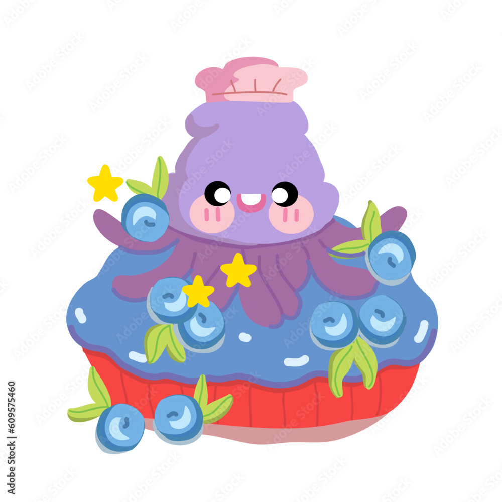 Fisherman who go out to sea pattern Squid fish Fisherman who go out to sea pattern Squid fish
