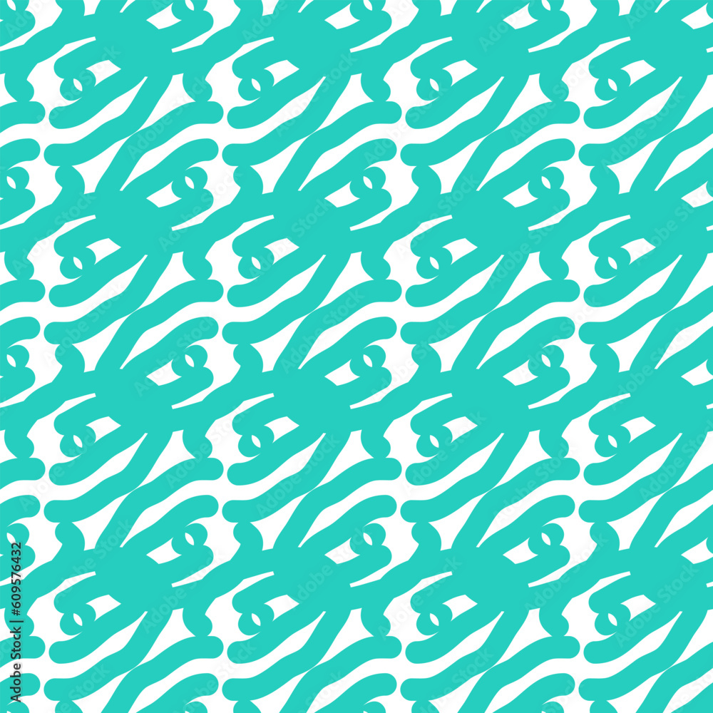 Seamless summer color pattern of abstract shapes.Blue squiggles. Background design, packaging, fabric. Vector illustration... Seamless summer color pattern of abstract shapes.Blue squiggles. Background design, packaging, fabric. Vector illustration...