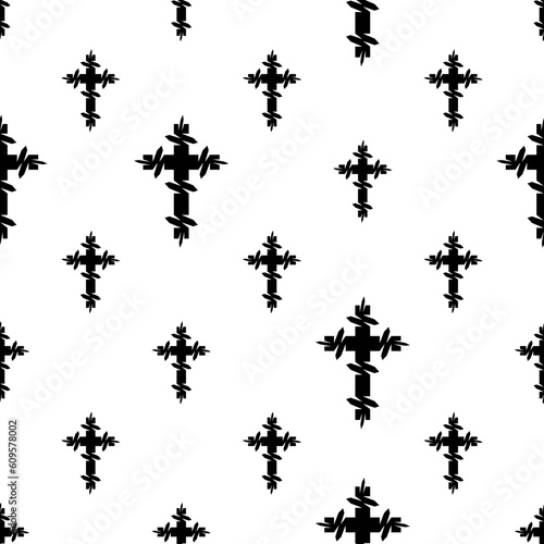 Christian Cross Seamless Pattern