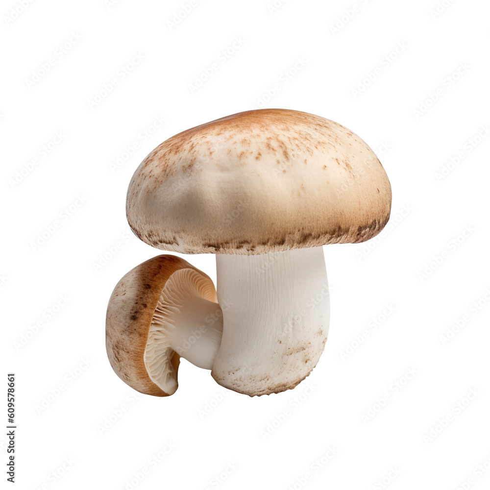 mushrooms isolated on white background generative ai, clipping path, png file mushrooms isolated on white background generative ai, clipping path, png file