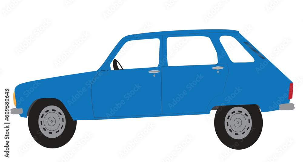 vintage classic car detailed vector