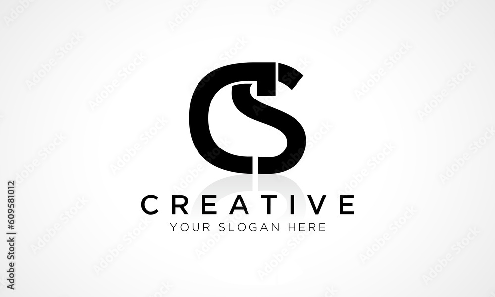 CS Letter Logo Design Vector Template. Alphabet Initial Letter CS Logo Design With Glossy Reflection Business Illustration. CS Letter Logo Design Vector Template. Alphabet Initial Letter CS Logo Design With Glossy Reflection Business Illustration.