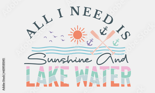 Summer Lake Sublimation Design Bundle