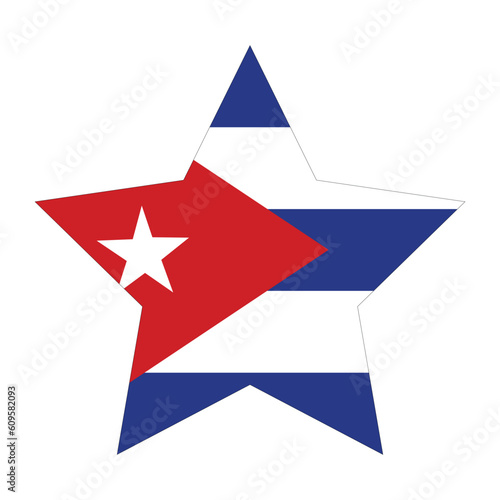 Free Download Cuba flag. lag of Cuba in design shape - GFXLoad