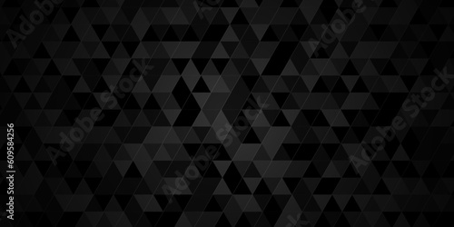Abstract black and white background. Abstract geometric pattern gray and black Polygon Mosaic triangle Background, business and corporate background. 