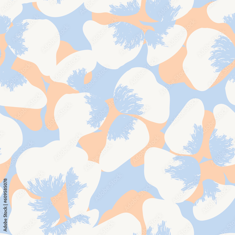Pastel Abstract Floral Seamless Pattern Design Pastel Abstract Floral Seamless Pattern Design