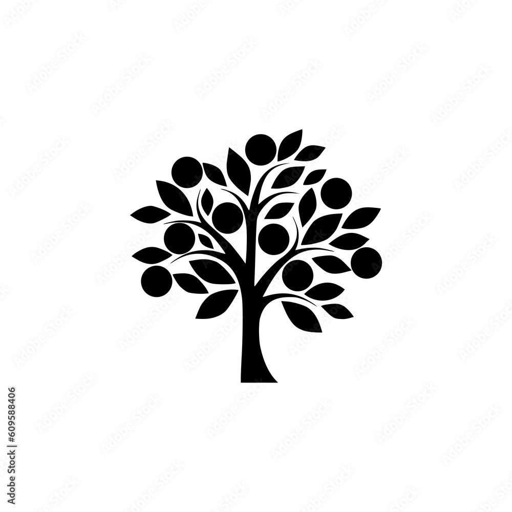 Fototapeta premium Money tree icon isolated on transparent background