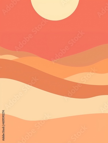 Modern abstract minimal poster  social media banner. Background minimalism art design. cover for cards  flyers  advertising brochures. generative ai