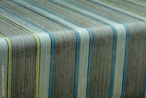 Traditional Wool Weaving. Wool being weaved using traditional looms, dues, and sheep's wool