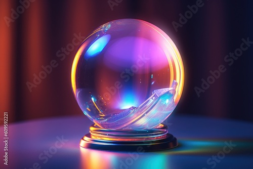 crystal ball concept of predicting future