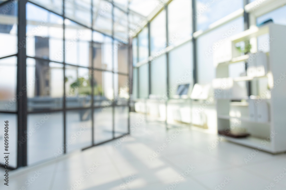 Business office without people with blurred bokeh background Business office without people with blurred bokeh background