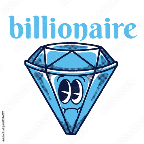 Billionaire With Diamond Groovy Character