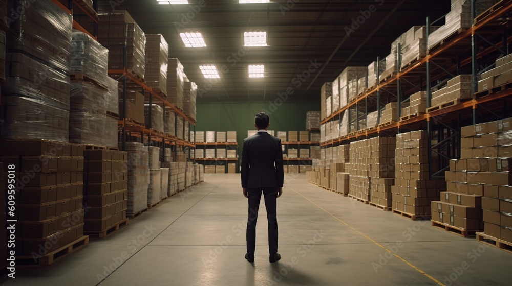 warehouse manager. logistics business. Generative AI. warehouse manager. logistics business. Generative AI.