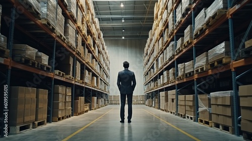 warehouse manager. logistics business. Generative AI.