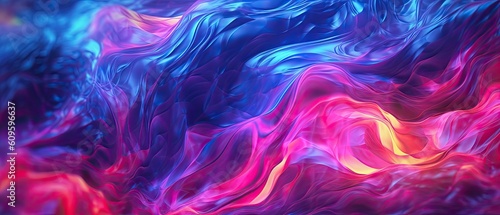 Abstract liquid waves background, fluid art background with rich colors, modern painting backdrop for print and marketing, business purposes - Generative Ai