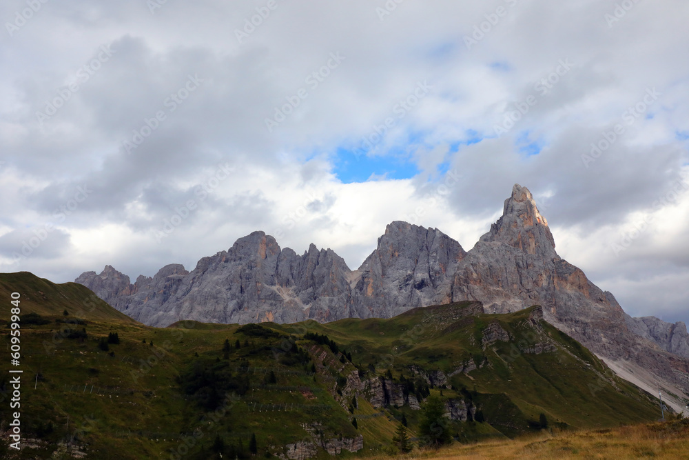 Fototapeta premium amazing panorama of European Alps called Dolomites and Monte Cimone
