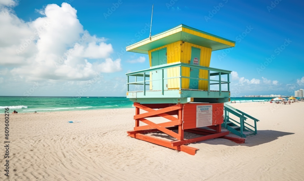 Relaxing in luxury at a beachfront resort on a summer vacation in Miami Creating using generative AI tools Relaxing in luxury at a beachfront resort on a summer vacation in Miami Creating using generative AI tools