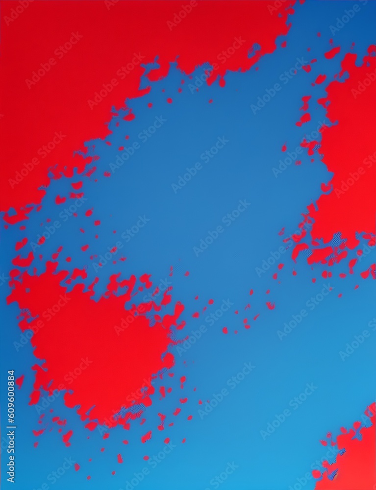 Blue and red gradients seamlessly , creating a captivating visual spectrum that moves from vibrant blues to fiery reds, background, splash, wallpaper, generative ai