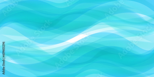 ブルーのウェーブ背景　青い流線の背景素材