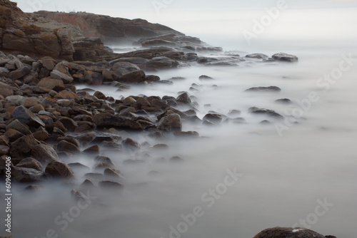 La mer en pause longue