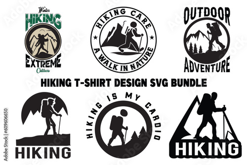 Hiking t-shirt design, Hiking SVG bundle, Hiking shirt designs in high demand, Adventure t-shirt designs, Mountain hiking SVG bundle