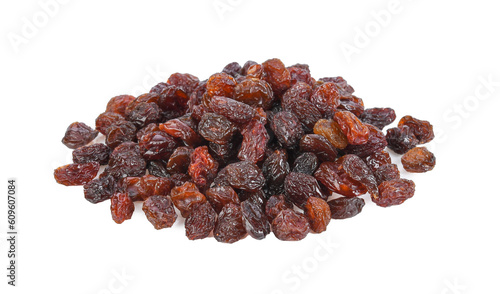Black raisin isolated on transparent png photo