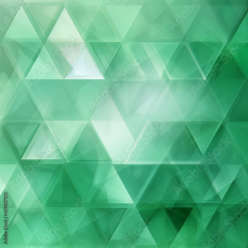 background abstract green light and white light triangle