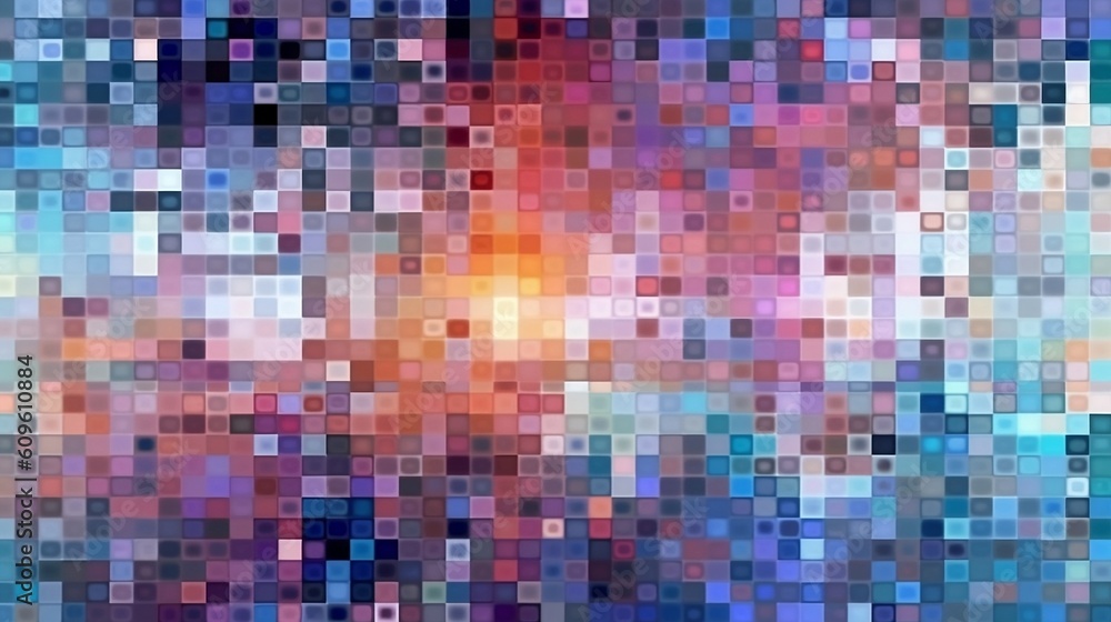 Seamless digital pixel abstract background overlay pattern. Futuristic post apocalyptic cyberpunk signal data noise backdrop, generative AI Seamless digital pixel abstract background overlay pattern. Futuristic post apocalyptic cyberpunk signal data noise backdrop, generative AI