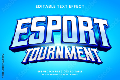 Esport gaming editable text style effect