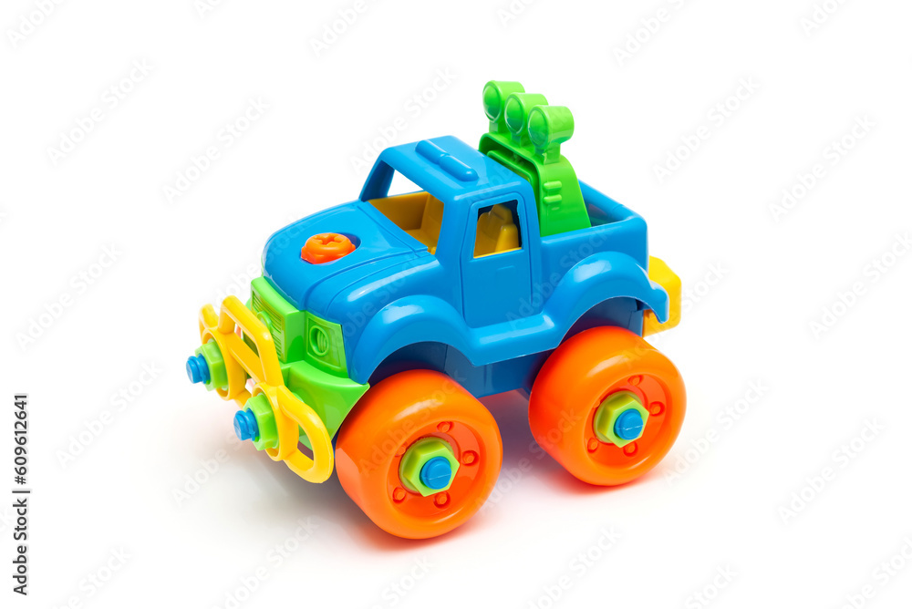 children's toy car on a white background children's toy car on a white background